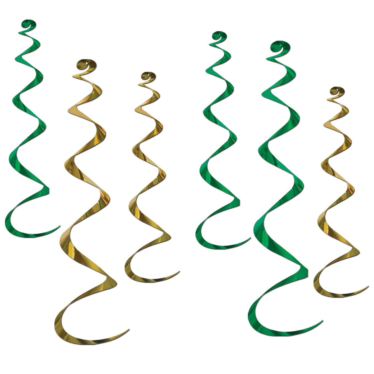 36 Piece Bulk St. Patrick's Day Twirly Whirlys Asst green/gold